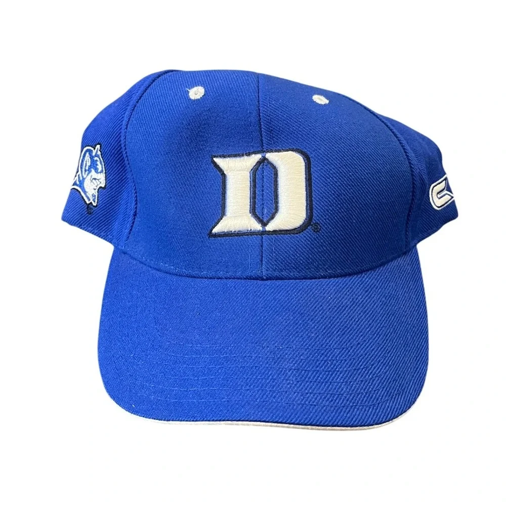 Colosseum Duke Blue Devils Hat Youth Blue Embroidered Adjustable Baseball Cap